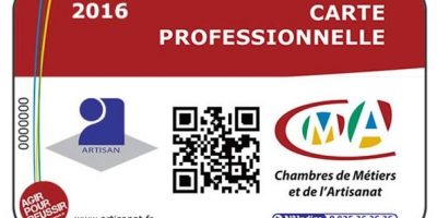 Carte professionnelle d’artisan